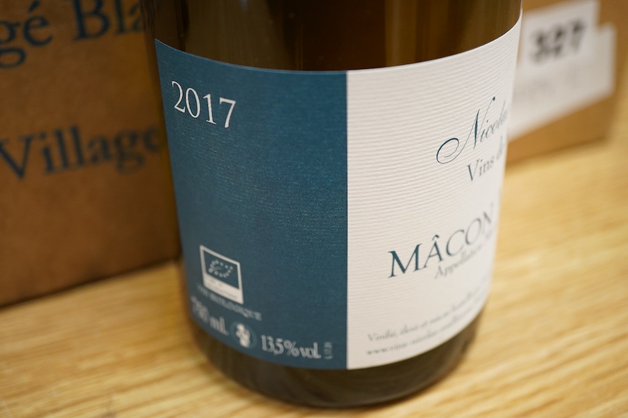 Macon Verze, Domaine Nicolas Maillet, 2017, box of twelve bottles